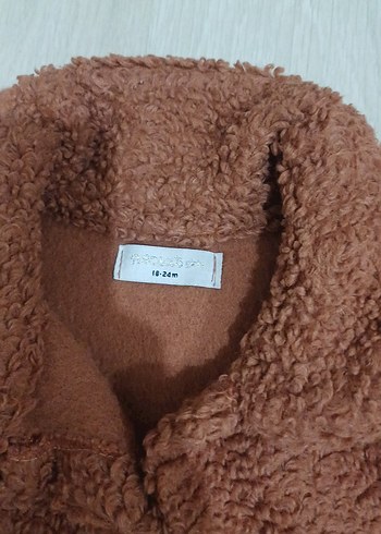 Necix's Marka Kız Çocuk Kahverengi Kürklü Ceket - Görsel 2