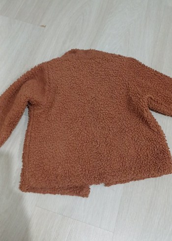 Necix's Marka Kız Çocuk Kahverengi Kürklü Ceket - Görsel 5