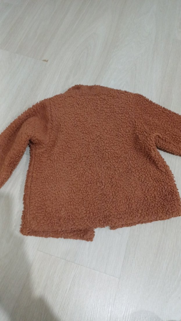 Necix's Marka Kız Çocuk Kahverengi Kürklü Ceket - Görsel 5