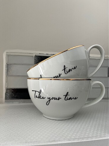 H&M Home Take your Time Fincan