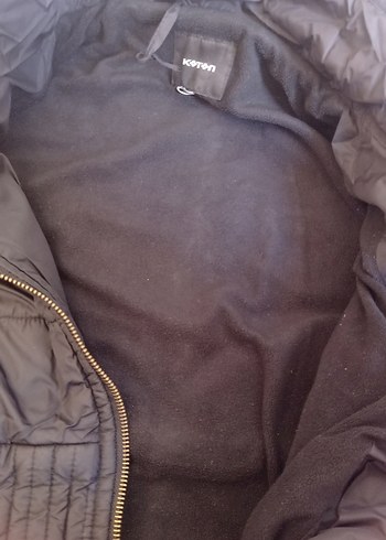 40 Beden Koton Kemerli Siyah Kadın Kısa Kışlık Mont