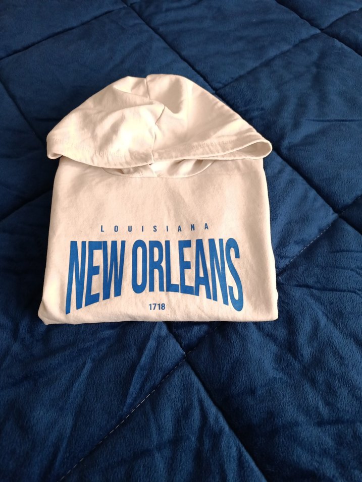 Beyaz Kapüşonlu kız çocuk Sweatshirt - Görsel 2