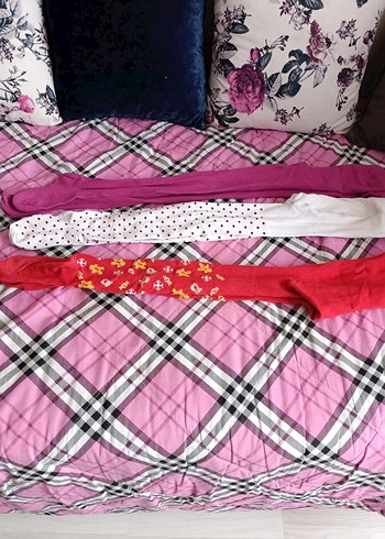 Çocuk Nakışlı Çok Renkli Külotlu Çorap - Görsel 2