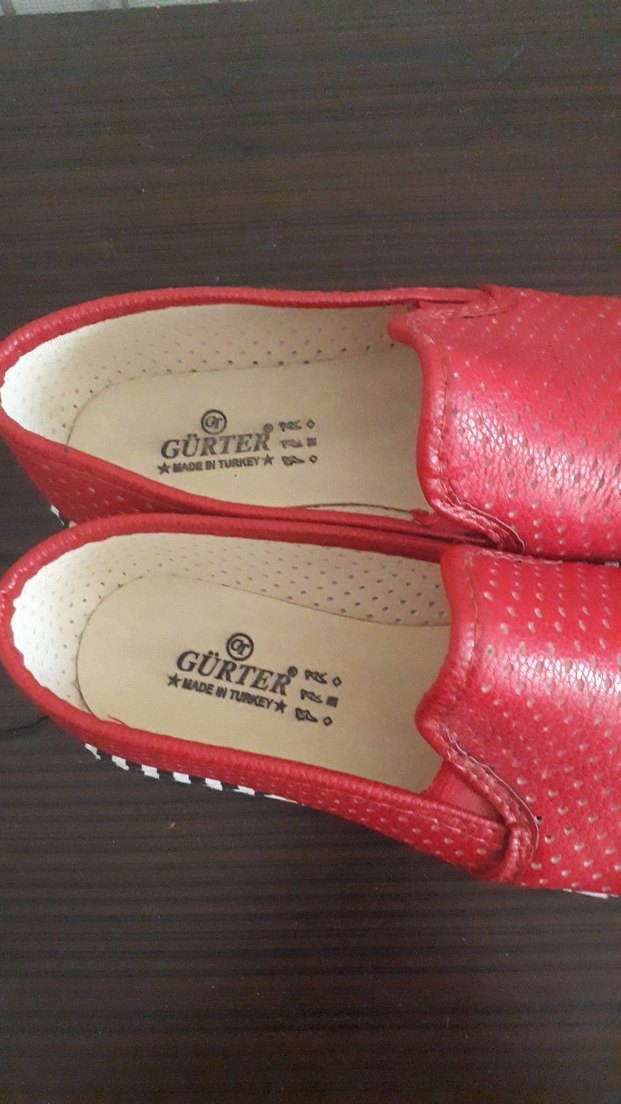 Diger Kırmızı Kadın Dolgu Topuklu Babet - Görsel 3