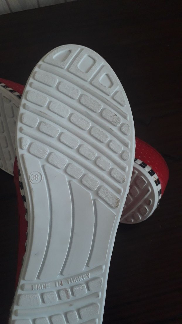 Diger Kırmızı Kadın Dolgu Topuklu Babet - Görsel 4