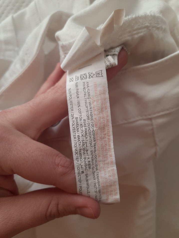 Beyaz Kadın Kumaş Pantolon, Normal Boy, Fermuarlı - Görsel 5