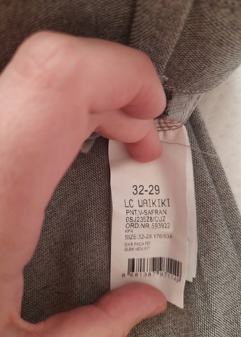 Lcw modern slim fit dar kalıp kumaş pantolon - Görsel 5