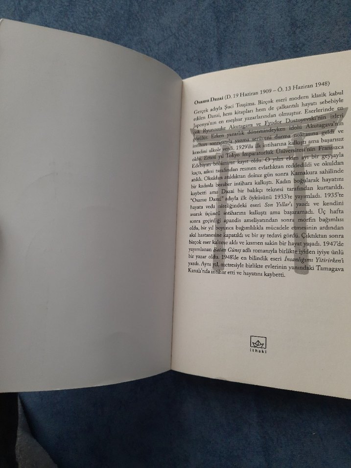 İnsanlığımı Yitirirken - Osamu Dazai - Görsel 4