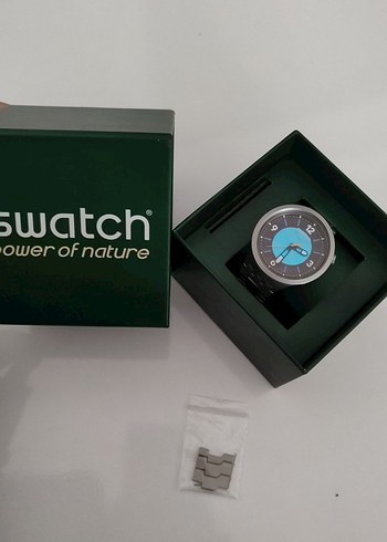 Yeşil Parlak Swatch Erkek saat - Görsel 8