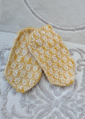 Sarı Nakışlı Renkli Fırın Eldiveni - Görsel 2