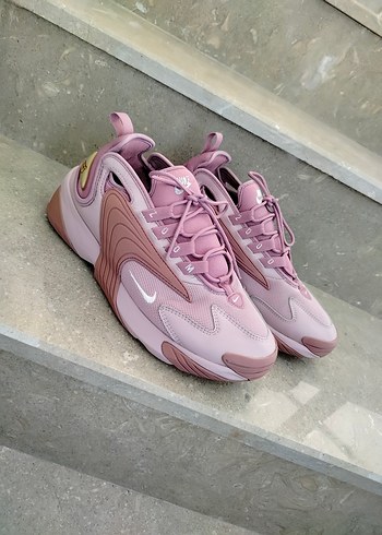 Nike Pembe Bağcıklı Spor Yüksek Topuklu Sneakers orjinal