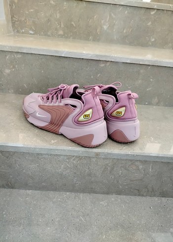 40 Beden pembe Renk Pembe Bağcıklı Spor Yüksek Topuklu Sneakers orjinal