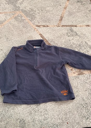 Çocuk Erkek Gri Yarım Fermuarlı Polar Sweatshirt
