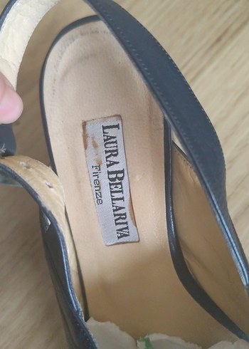 Laura Bellariva Mavi Deri Tokalı Topuklu Ayakkabı - Görsel 3