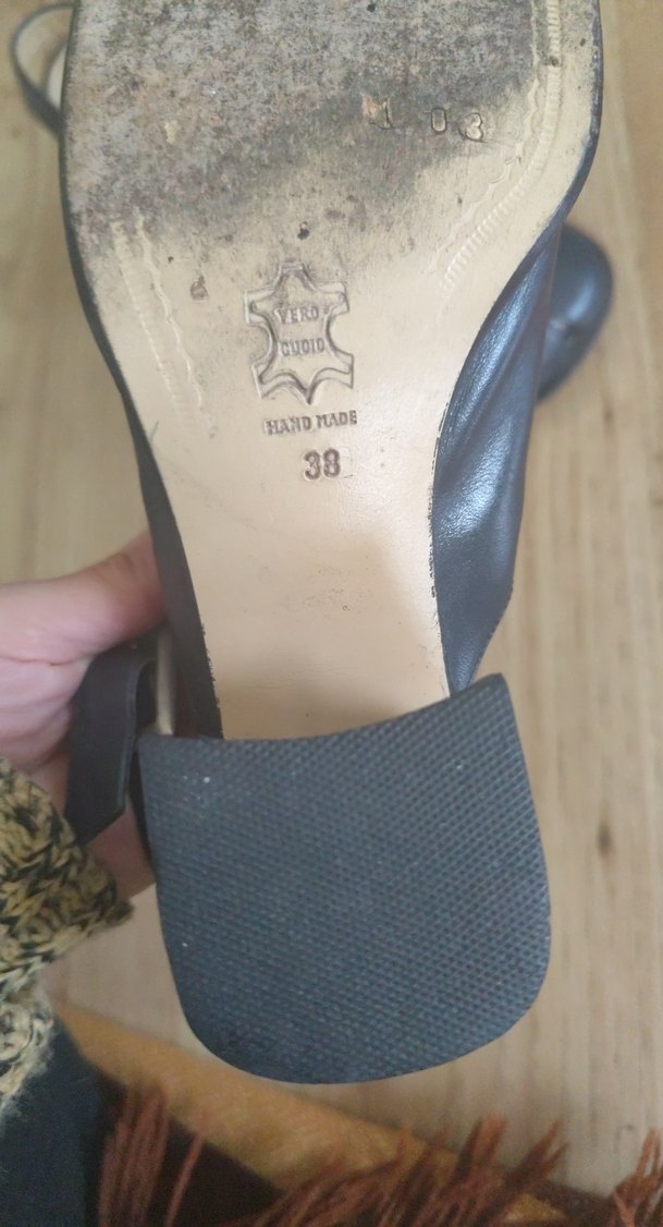 Laura Bellariva Mavi Deri Tokalı Topuklu Ayakkabı - Görsel 4