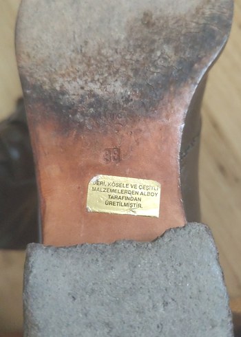 Kahverengi Deri Tokalı bot 38 numara - Görsel 5