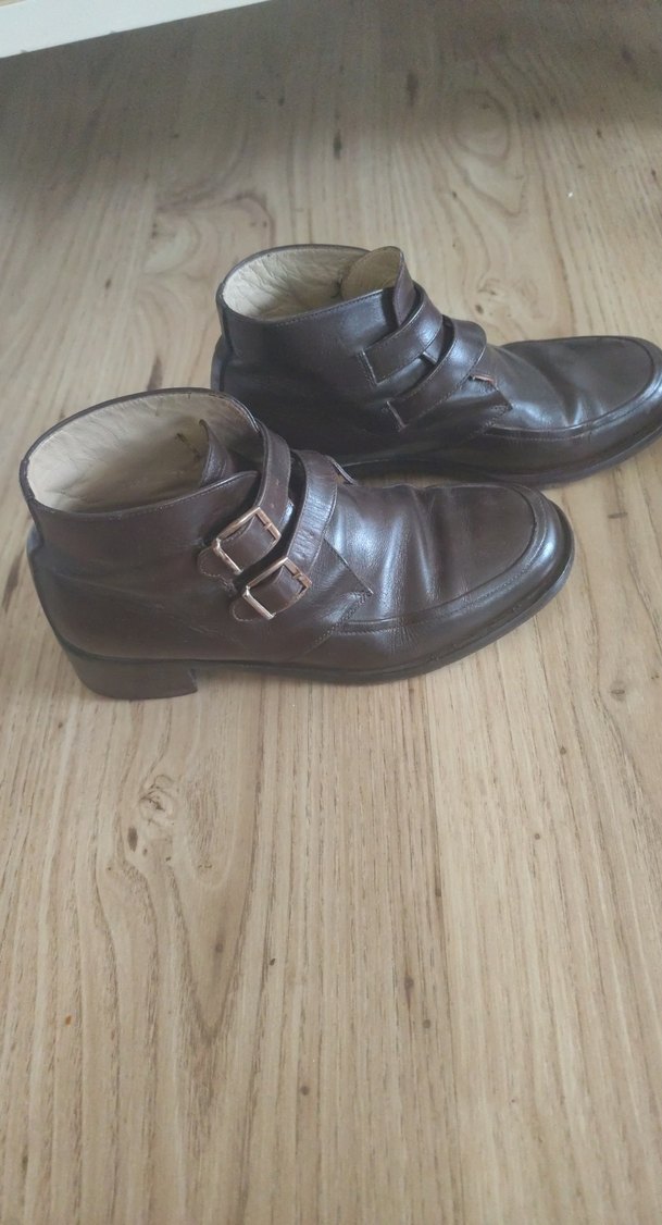 Kahverengi Deri Tokalı bot 38 numara - Görsel 2