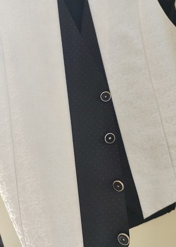 Erkek Gri Uzun Yağmurluk Fermuarlı damatlık 1 kez gıyıldı - Görsel 4