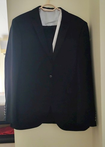 Erkek Gri Uzun Yağmurluk Fermuarlı damatlık 1 kez gıyıldı - Görsel 2