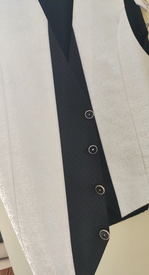 Erkek Gri Uzun Yağmurluk Fermuarlı damatlık 1 kez gıyıldı - Görsel 4