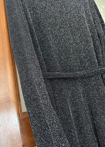 Gri Pilili Uzun Kadın Elbise - Görsel 3