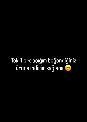 Tekliflere açığım beğendiğiniz ürüne indirim sağlanır