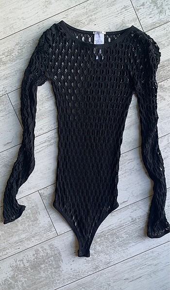 Wolford kadın siyah bodysuit transparent