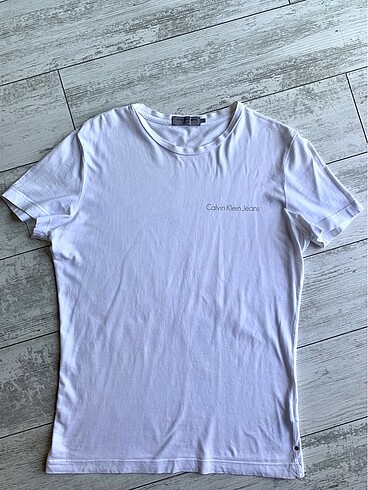 Calvin Klein Calvin Klein erkek beyaz tişört slim fit