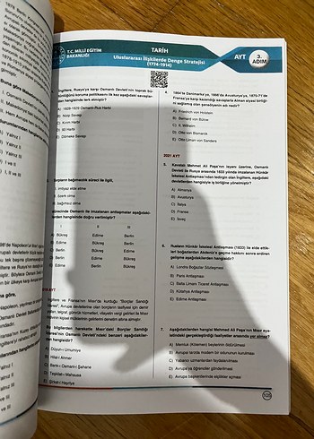  3 Adım AYT Tarih Soru Bankası