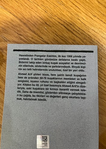 Hasretinden Prangalar Eskittim - Ahmed Arif - Görsel 2