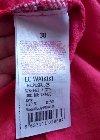 lcw yüzde yüz pamuklu gömlek 38 beden
