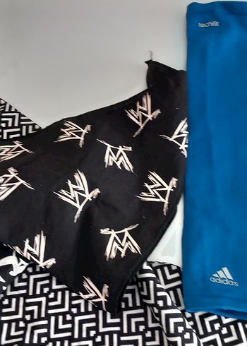 Kuru Kafalı dövüşçü vb eşarp ve bandanalar bileklik seti - Görsel 3