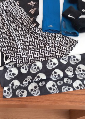 Kuru Kafalı dövüşçü vb eşarp ve bandanalar bileklik seti - Görsel 6