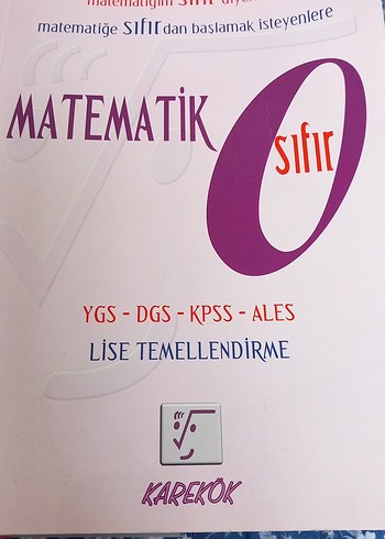 Matematik Sıfır - YGS, DGS, KPSS, ALES Hazırlık Kitabı