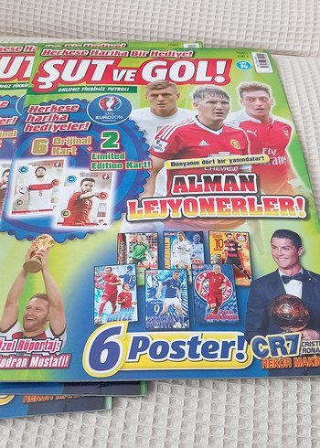 Şut ve Gol Futbol Dergisi - euro 2016 panini dergisi