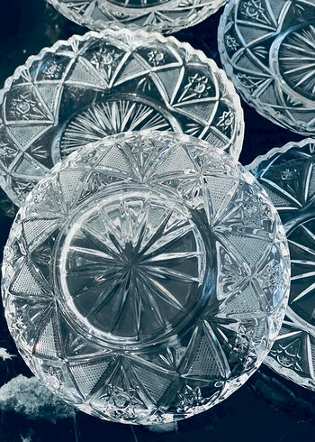 Paşabahçe kristal çay tabağı - Görsel 6