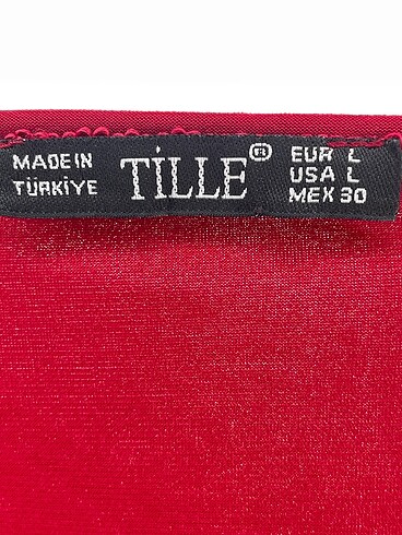 l Beden kırmızı Renk Vintage Love Bluz %70 İndirimli.