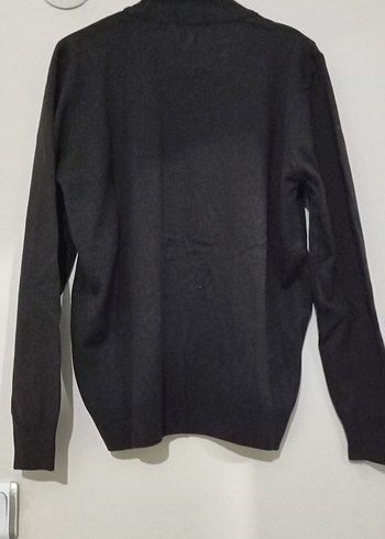 Kahverengi Uzun Kollu Kadın Kazak - Görsel 4