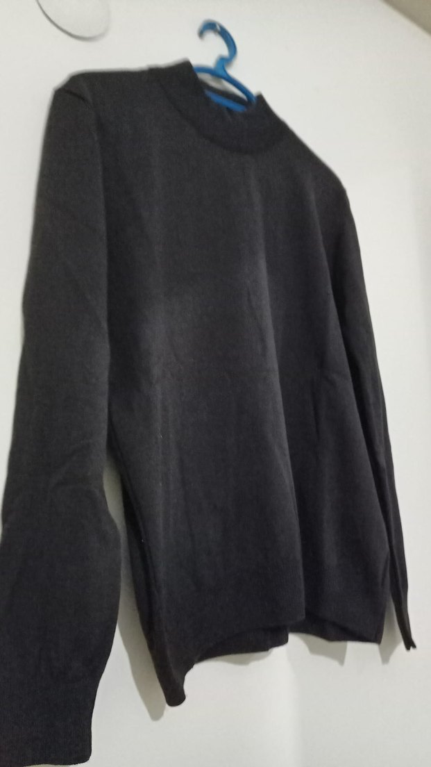 Kahverengi Uzun Kollu Kadın Kazak - Görsel 3