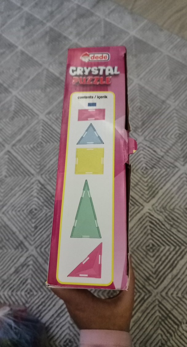 Renkli Eğitici Oyuncak Seti Kristal Puzzle Mıknatıssız - Görsel 3