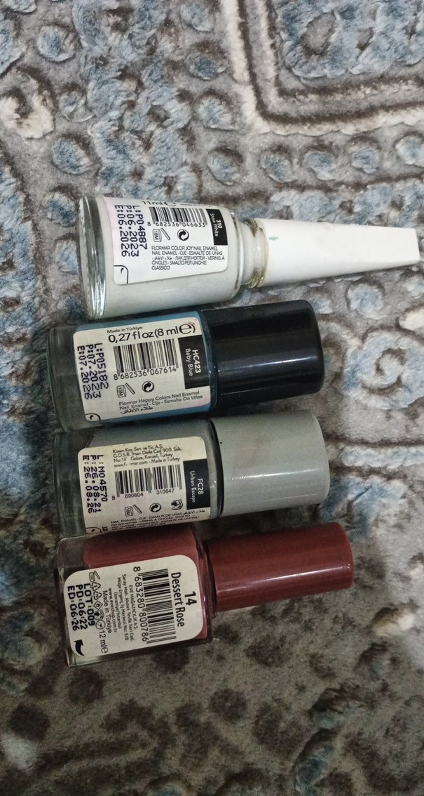 Çok Renkli 4'lü Oje Seti - Görsel 2