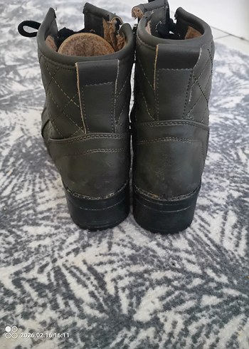 Haki  koyu yeşil  Kadın Botları - Görsel 4