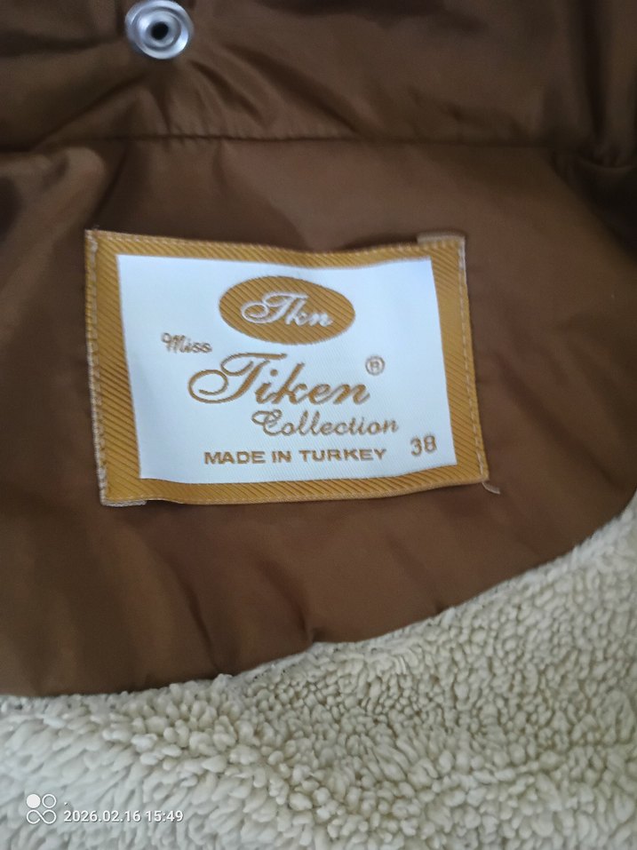 Kadın Kahverengi Kürklü Uzun Mont - Görsel 2