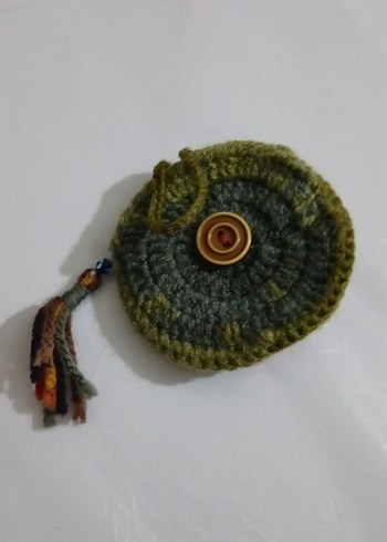 Püsküllü Bohem cüzdan el yapımı örtüsü yeni - Görsel 6