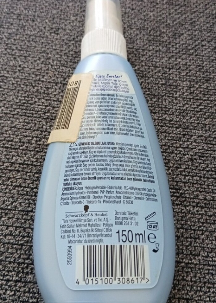 Evde kolay röfleli saç saç açıcı sprey  çok iyi durumda - Görsel 3