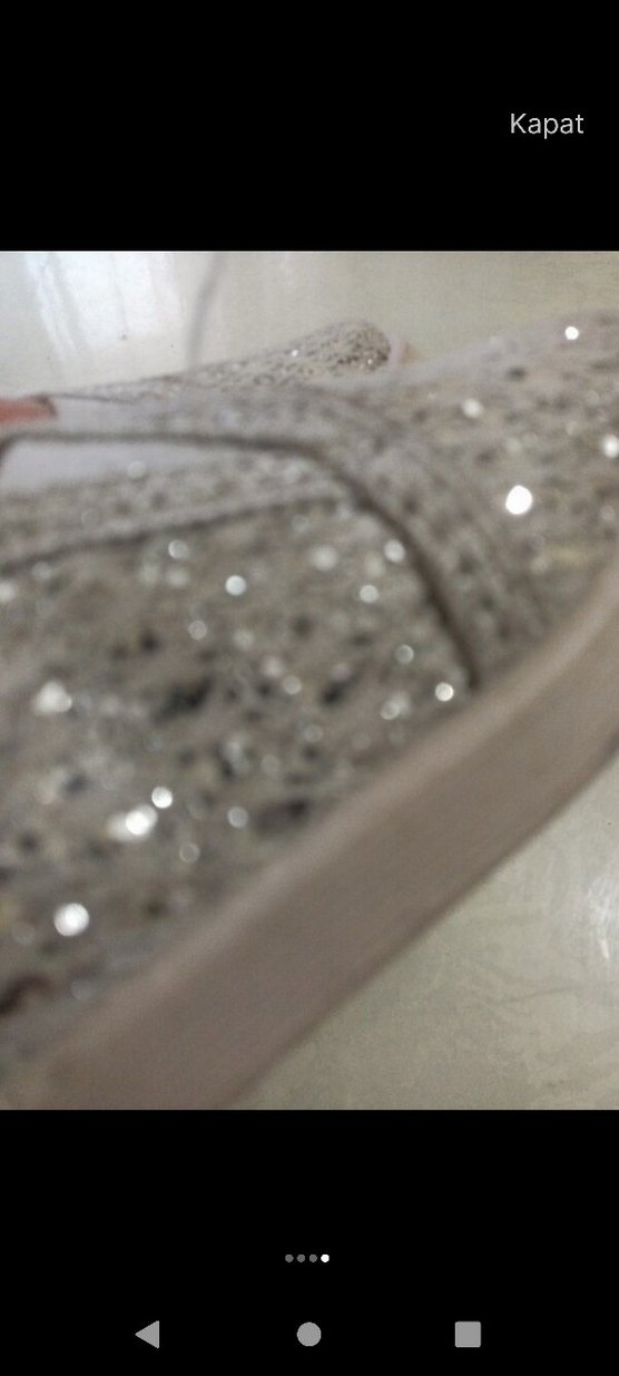 Beyaz Simli Kız Çocuk Loafer Ayakkabı - Görsel 2