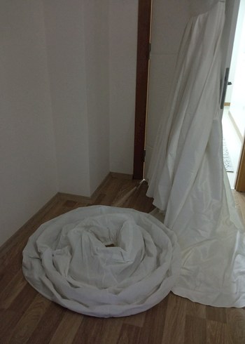 Modern Klasik Straplez Beyaz A Kesim Gelinlik - Görsel 4