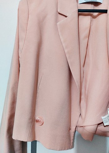 s Beden pembe Renk Stradivarius S, pudra Kadın Blazer Ceket