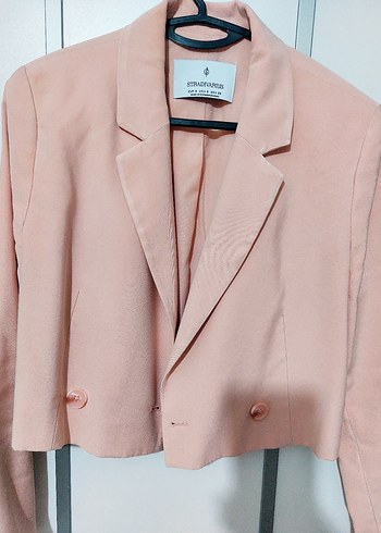Stradivarius S, pudra Kadın Blazer Ceket