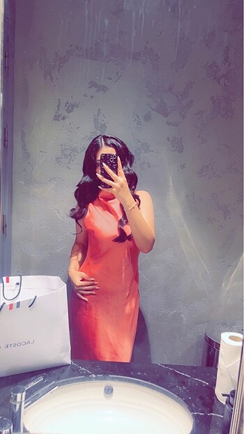 m Beden pembe Renk Zara elbise